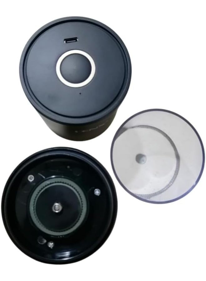 دينكس مطحنة قهوة كهربائية محمولة DENX DX4202 - قابلة لإعادة الشحن عبر منفذ USB-C، بقدرة 13 واط، مزودة بشفرات سيراميك، سعة 200 مل، مطحنة سفر بزر واحد للاستخدام في المنزل والمكتب والأماكن الخارجية. - Image 3