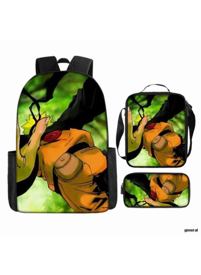 عام حقيبة ظهر مطبوعة بالرسوم المتحركة + مجموعة حقائب اليد + القلم، مجموعة حقائب عملية من ثلاث قطع (يمكن استخدام الطلاب والأطفال ونزهات الأصدقاء ورياضات تسلق الجبال وما إلى ذلك) - 56 - Image 1