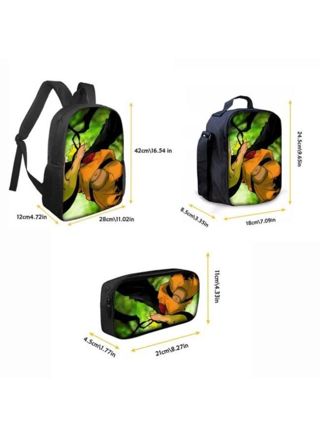 عام حقيبة ظهر مطبوعة بالرسوم المتحركة + مجموعة حقائب اليد + القلم، مجموعة حقائب عملية من ثلاث قطع (يمكن استخدام الطلاب والأطفال ونزهات الأصدقاء ورياضات تسلق الجبال وما إلى ذلك) - 56 - Image 2