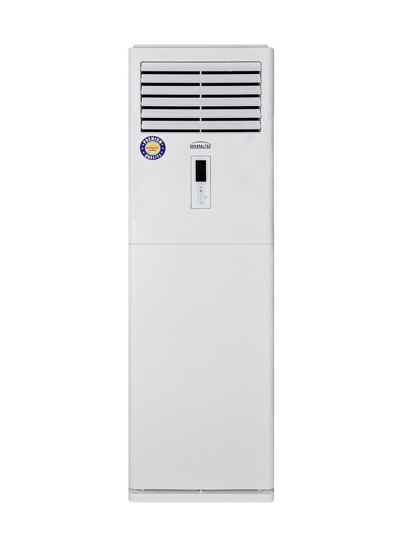 Generaltec 5 Ton Floor Standing Air Conditioner – T3 Copeland Scroll Compressor, 4D Air Flow, Turbo Cooling, Golden Fin, 3 Phase Power, Low Noise, Heavy Duty Commercial Split AC | Model GFAC60E11 | 1 Year Warranty & 5 Years Compressor 6180 W GFAC60E11 white - Image 1