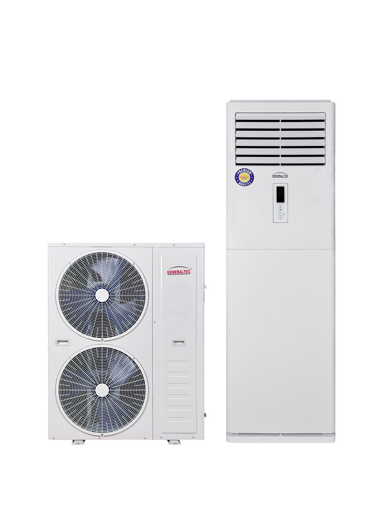 Generaltec 5 Ton Floor Standing Air Conditioner – T3 Copeland Scroll Compressor, 4D Air Flow, Turbo Cooling, Golden Fin, 3 Phase Power, Low Noise, Heavy Duty Commercial Split AC | Model GFAC60E11 | 1 Year Warranty & 5 Years Compressor 6180 W GFAC60E11 white - Image 3