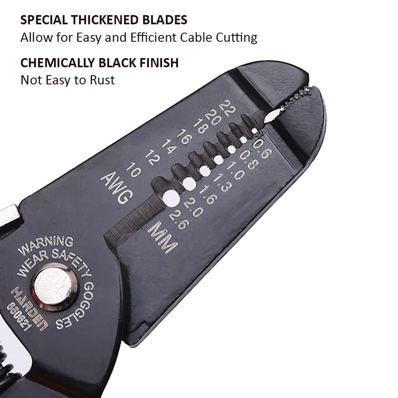 Generic 7 Professional Electric Wire Cutter Stripper with Wire Stripping Force Adjustable Knob Save Labour Force Spring Design  - Image 2