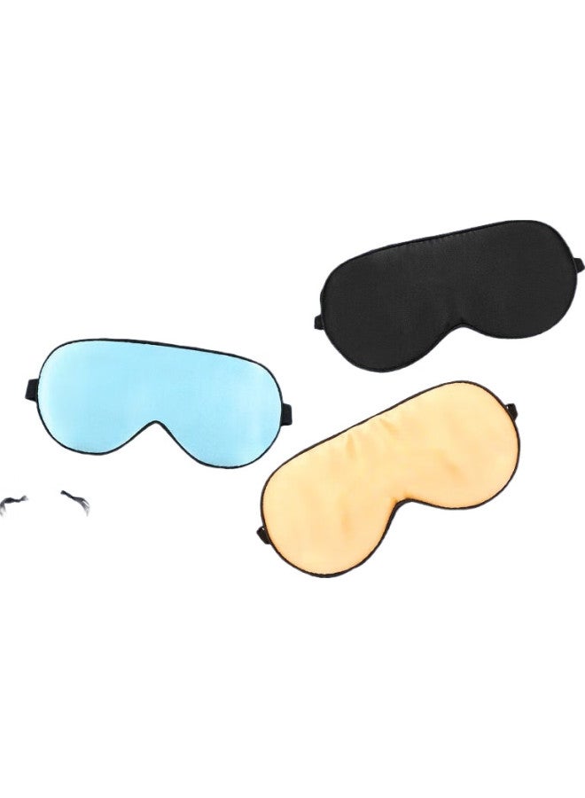 Delipow Children'S Silk Eye Mask, Student-Specific Sleep Mask, Mulberry Silk, Comfortable And Breathable, Adjustable, Black, For Boys And Girls - Image 3