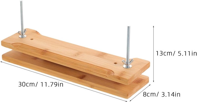 Book Press: Wooden Bookbinding Machine Press Tool - Portable and Easy Assemble Books Binding Kits for Scrapbooking and Art Projects 12x5" - Image 5