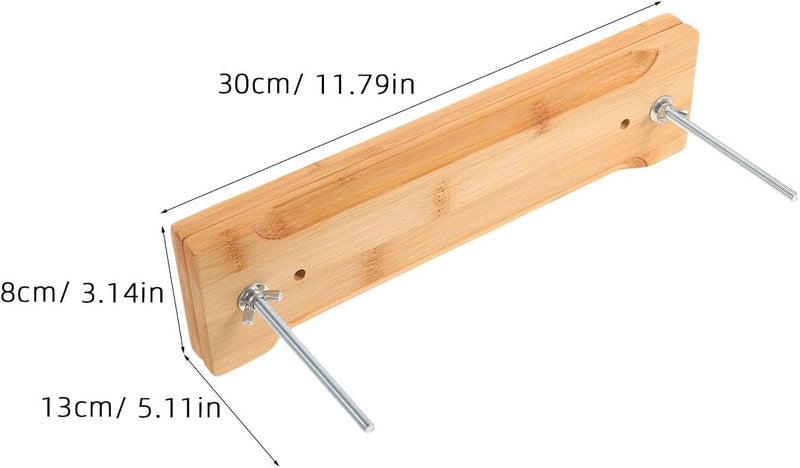 Book Press: Wooden Bookbinding Machine Press Tool - Portable and Easy Assemble Books Binding Kits for Scrapbooking and Art Projects 12x5" - Image 2