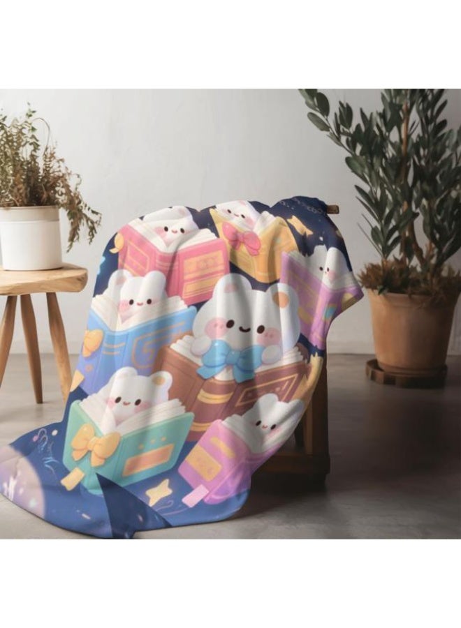 عام Wisdom Fairy (أحدث) بطانية رقيقة من الفانيلا (دافئة ومريحة، ومناسبة للنوم، واستخدام اللعبة، وإزالة الغبار والرمل) 150 سم * 200 سم - 53 - Image 3