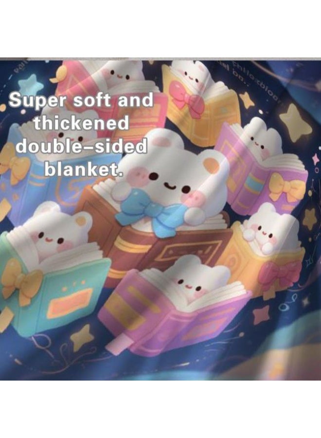 عام Wisdom Fairy (أحدث) بطانية رقيقة من الفانيلا (دافئة ومريحة، ومناسبة للنوم، واستخدام اللعبة، وإزالة الغبار والرمل) 150 سم * 200 سم - 53 - Image 5