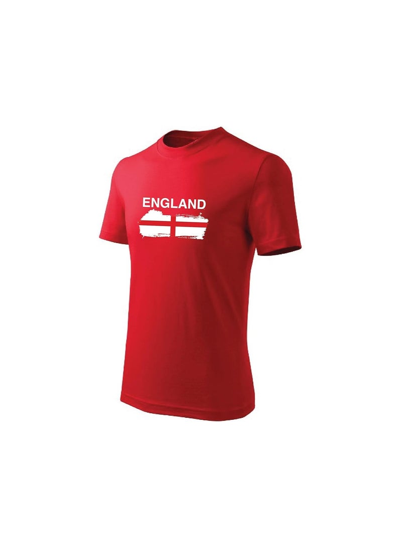 England Football Team World Fans printed T shirts Supporting The Team Football Team Jersey T shirts For Men | Women - Image 2