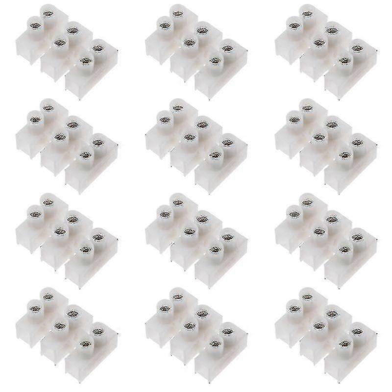 Wire Clamp 30Pcs 10A Superior Insulation Reusable Terminal - Flame Retardant Screw Terminal Block for Lighting Appliances Distribution Systems DIY Professional Projects - Image 1