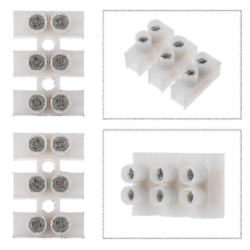 Wire Clamp 30Pcs 10A Superior Insulation Reusable Terminal - Flame Retardant Screw Terminal Block for Lighting Appliances Distribution Systems DIY Professional Projects - Image 3