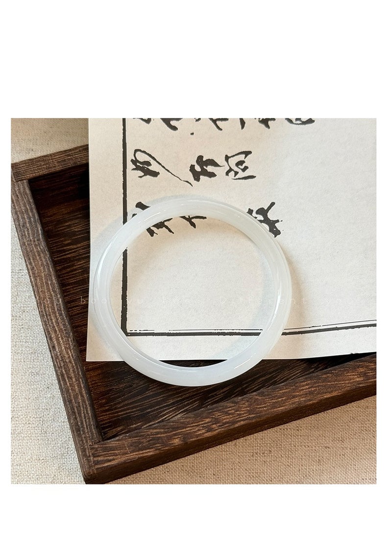 General China popular peach blossoms luck love gift new Chinese bellflower flowers flower unique style peace lock half bracelet bracelet beautiful clean luxurious cool senior feeling bead national fashion hand accessories female popular trend latest  - Image 2