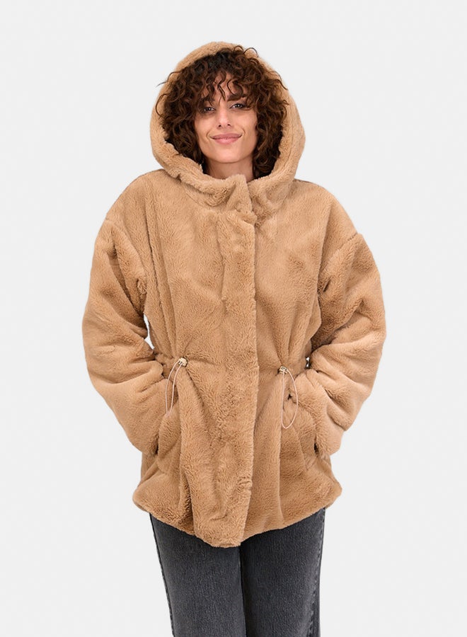 Clue Wool Blend Hooded Jacket - Image 1