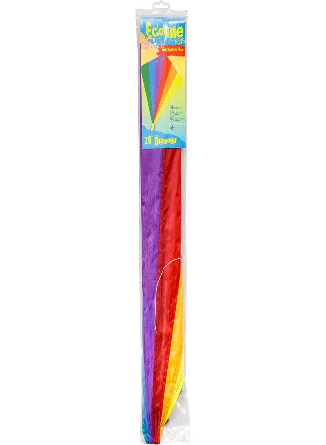 HQ Kites Rainbow Eddy Diamond Kite 28 Inch Single - Line Kite with Tail - Active Outdoor Fun for Ages 5 and Up - Image 5