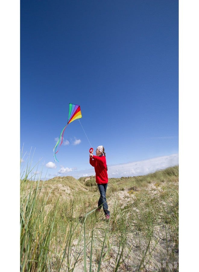 HQ Kites Rainbow Eddy Diamond Kite 28 Inch Single - Line Kite with Tail - Active Outdoor Fun for Ages 5 and Up - Image 2