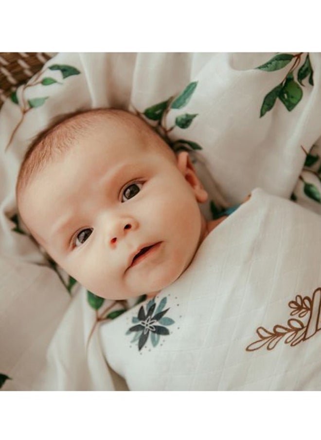 Anvi Baby Anvi Baby  Set of 3 Organic Bamboo Swaddle Green Planet  - Image 4