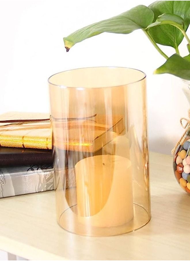 XIANGYU Candle Shade Glass Chimney Cover Storm Candle Holder Sleeve  - Image 1