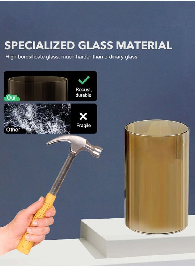 XIANGYU Candle Shade Glass Chimney Cover Storm Candle Holder Sleeve  - Image 3