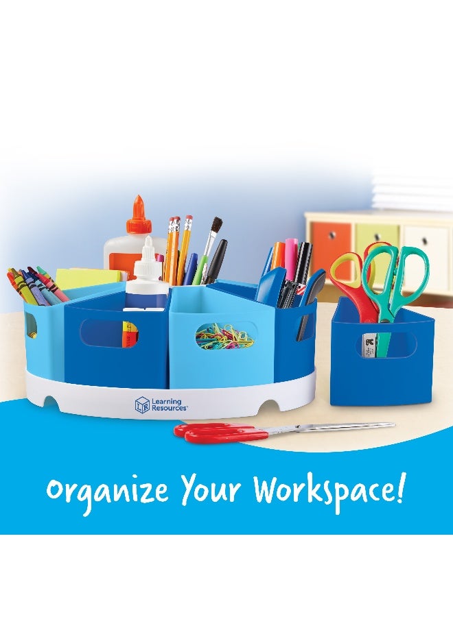 Learning Resources Create-A-Space Storage Center (Set Of 8 Bins/Tray, Multi-Color, Ages 3+) - Image 2