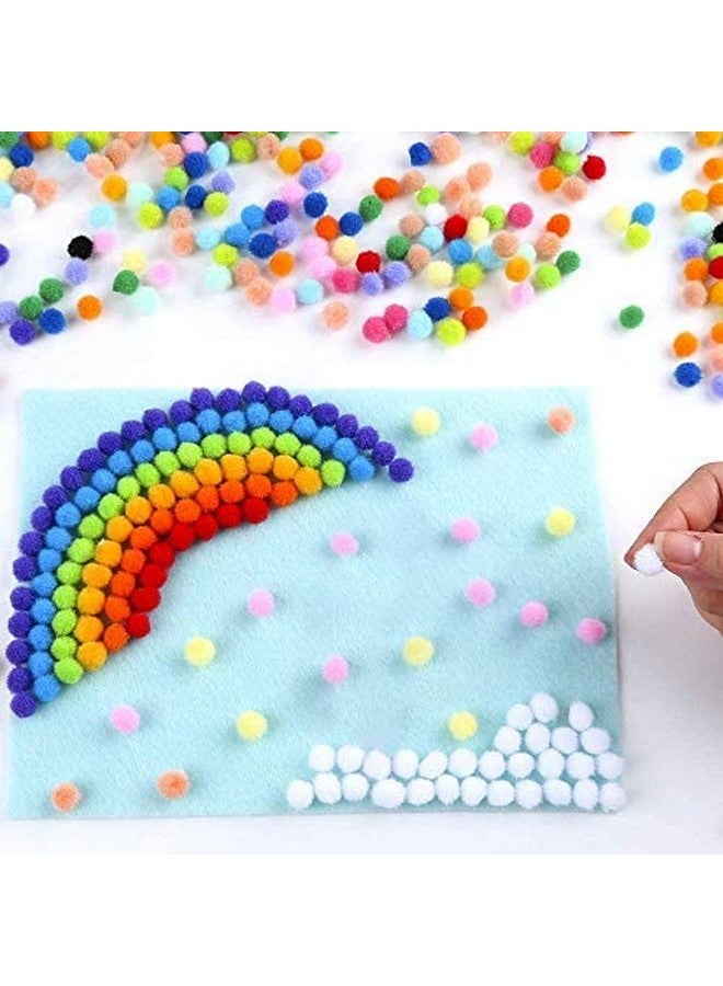 Caydo 2000 Pieces 1 Cm Pompoms, Fuzzy Pom Poms Ball For Diy Art Craft Supplies（Assorted Color） - Image 3