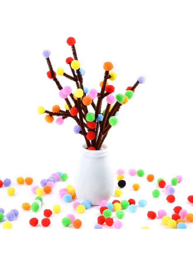 Caydo 2000 Pieces 1 Cm Pompoms, Fuzzy Pom Poms Ball For Diy Art Craft Supplies（Assorted Color） - Image 5