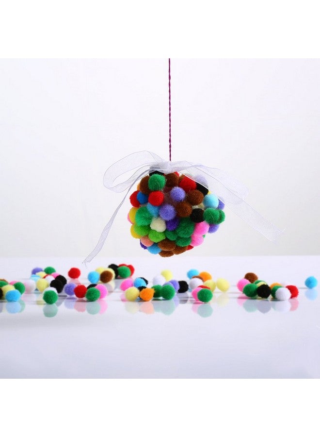 Caydo 2000 Pieces 1 Cm Pompoms, Fuzzy Pom Poms Ball For Diy Art Craft Supplies（Assorted Color） - Image 2