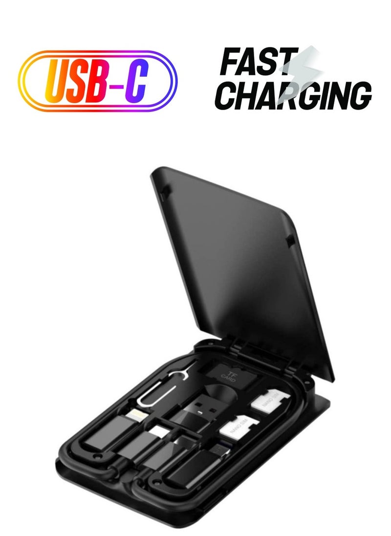 Raxoom Multi Functional Box/Type-C to Type-C Cable Charge Sync Cable/Type-C to USB/Type-C to Lightning/Type-C to Micro/Compatible with iPhone 14Pro/14ProMax - Image 1