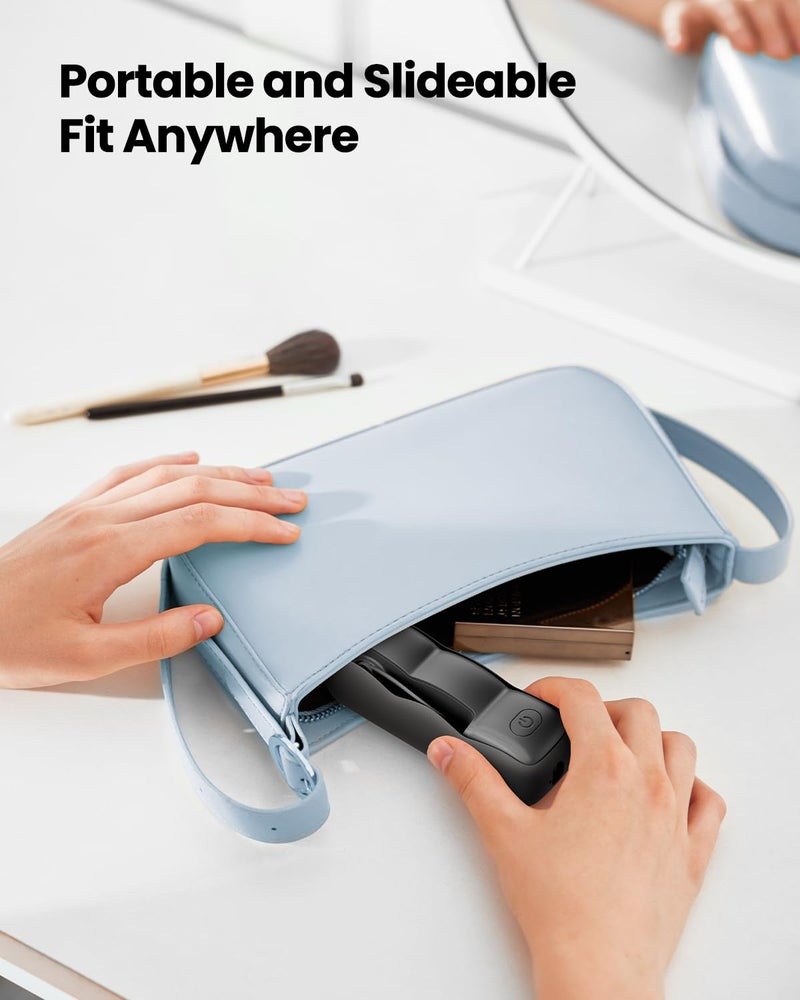 Gaiatop Portable Handheld Fan, 3 Speed USB Rechargeable Small Hand Cute Clouds Mini Slide Fans, Lash Makeup Pocket Personal Beach/Travel Essentials Summer Cooling Gifts for Women Girls - Image 3