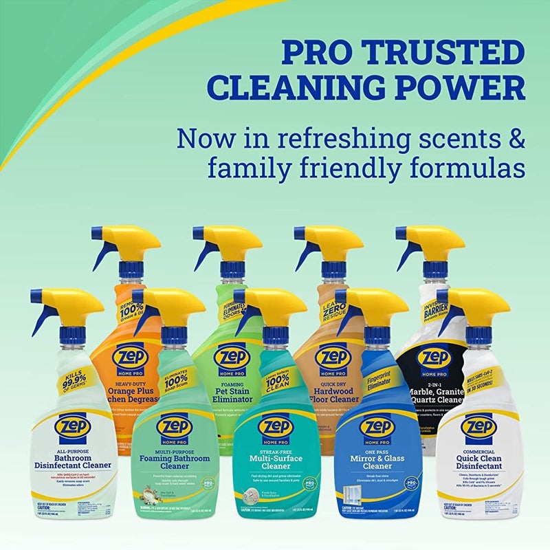 Zep Home Pro Multi-Purpose Foaming Bathroom Cleaner - 32 Fl. Oz. - R53106 - Pro Trusted Cleaning Power: Now in Refreshing Scents and Family Friendly Formulas (1) - Image 4