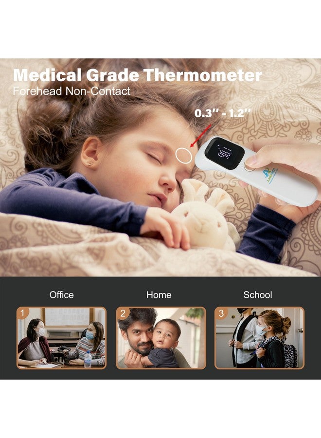 Amplim Non-Contact Forehead Thermometer for Kids and Adults - Touchless Digital Fever Thermometer with Temporal Head Function - No-Touch Baby Thermometer for Accurate Temperature Reading - Image 4