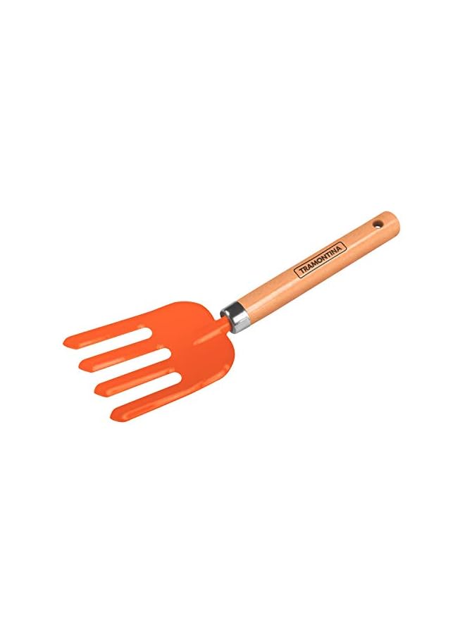 TRAMONTINA Tramontina 3 Pieces Garden Tool Set with Special Carbon Steel and Wood Handle includes Garden Trowel + 3 Teeth Cultivator + 4 Teeth Garden Fork - Image 4
