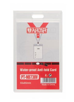PARTNER 50-Piece ID Card Holder Vertical Acrylic Material  - Image 2