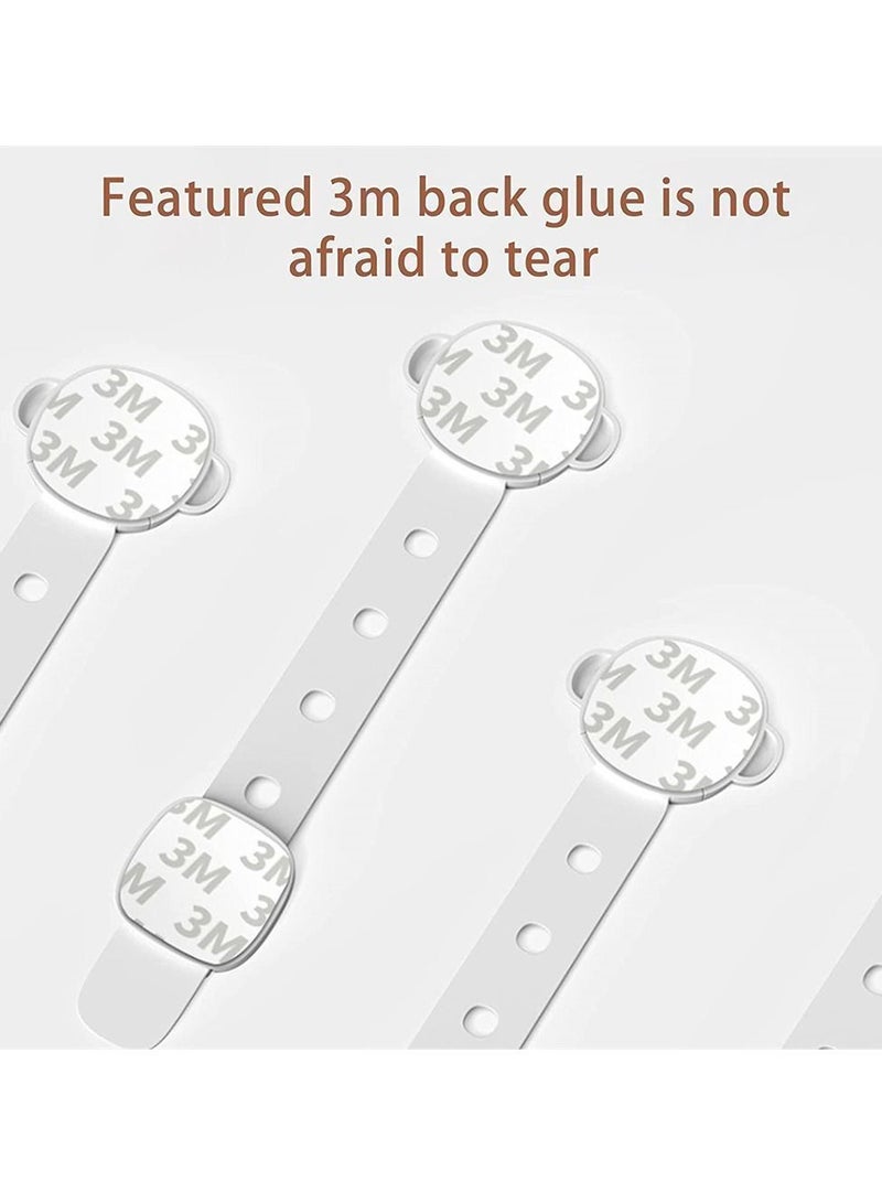 Baby Safety Cupboard Strap Locks, Adjustable Children Anti-Drawer Cabinet Door Refrigerator Opening Anti-Pinching Lock - Image 4