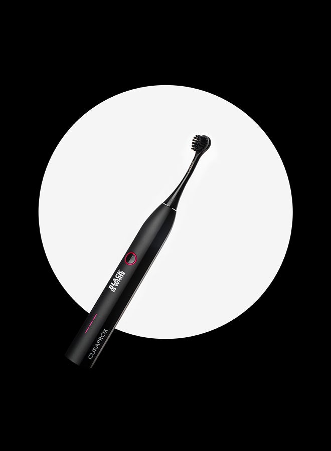 CURAPROX Black is White Hydrosonic Sonic Toothbrush - Electric Toothbrush for Adults with 3 Cleaning Levels. - Image 3