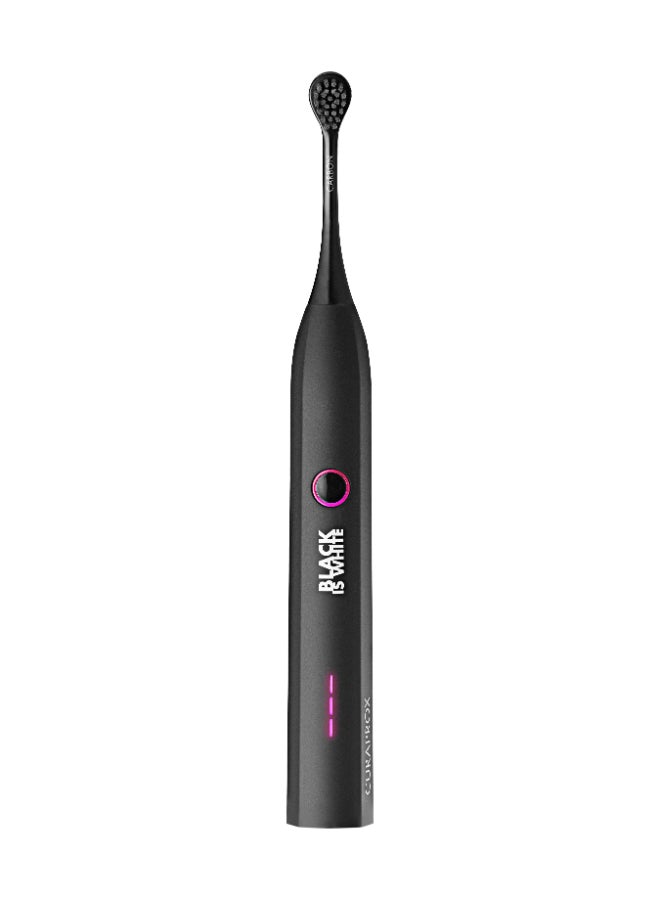 CURAPROX Black is White Hydrosonic Sonic Toothbrush - Electric Toothbrush for Adults with 3 Cleaning Levels. - Image 1