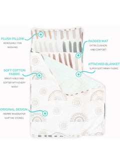 JumpOff Jo JumpOff Jo - Toddler Nap Mat for Preschool, Daycare, and Kindergarten - Sleeping Bag for Kids with Removable Pillow and Ultra Soft Blanket  - Image 2