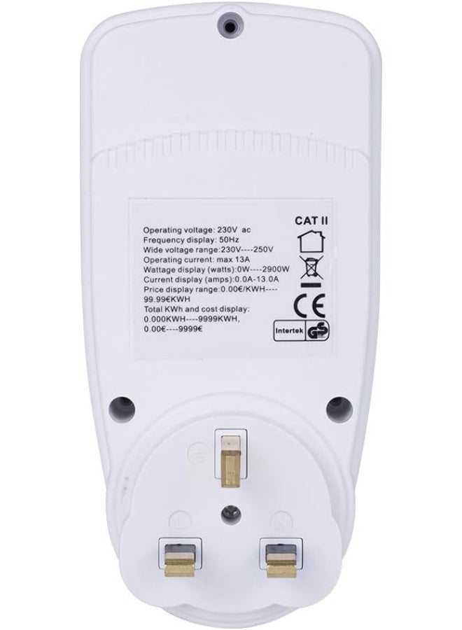 VIUAUAX Metering socket volume meter power monitor smart meter smart socket power meter.Display Electricity Usage Power Socket - Image 4