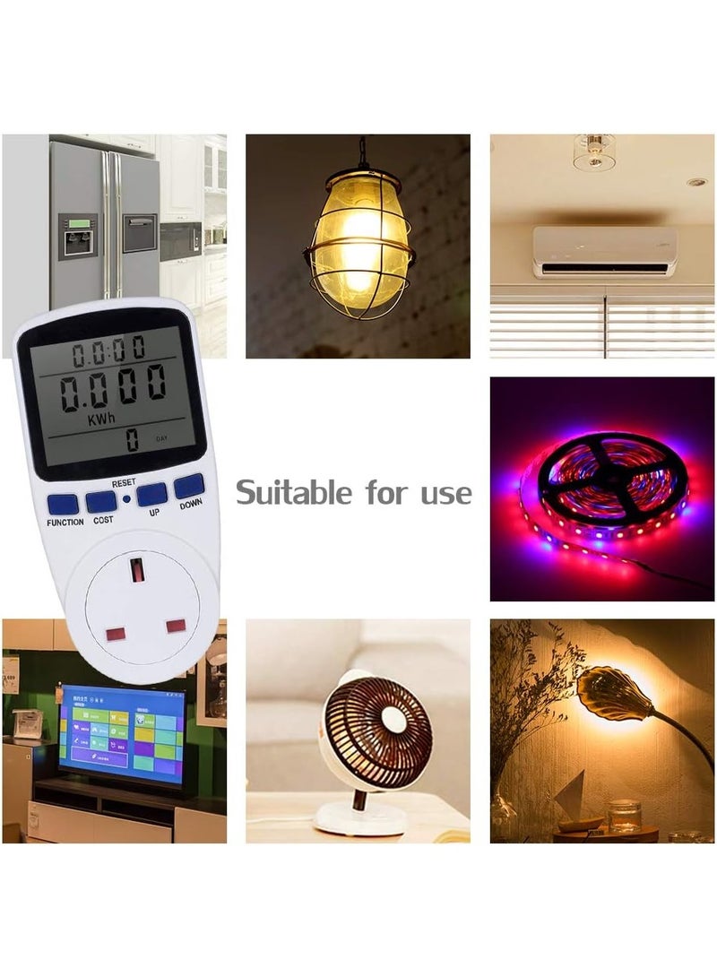 Metering socket volume meter power monitor smart meter smart socket power meter.Display Electricity Usage Power Socket