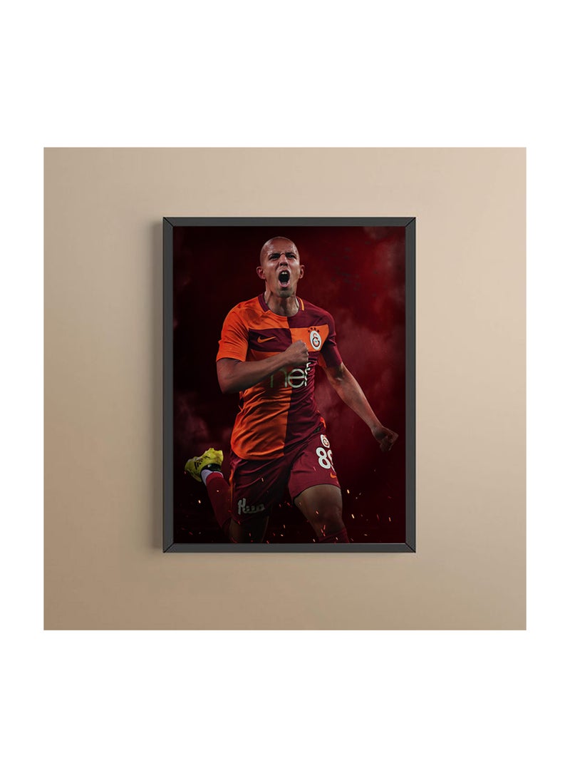 Algeria Soccer Player Photo Frame Sports Theme Picture Frame Perfect for Football Sports Gifts for Soccer Ball Fans on Birthday Thanksgiving Football Fans Wall Poster Frame - Image 5