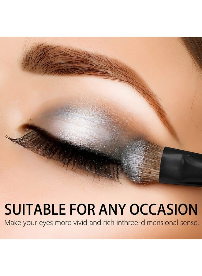FROMST  Smokey Eyeshadow Palatte,12 Colors Makeup Smoky Eyeshadow Palette Natural Nude Matte Shimmer Glitter Pigment Eye Shadow Pallete Set Black Eye Shadow Halloween Make Up for Women,#A Smokey - Image 3