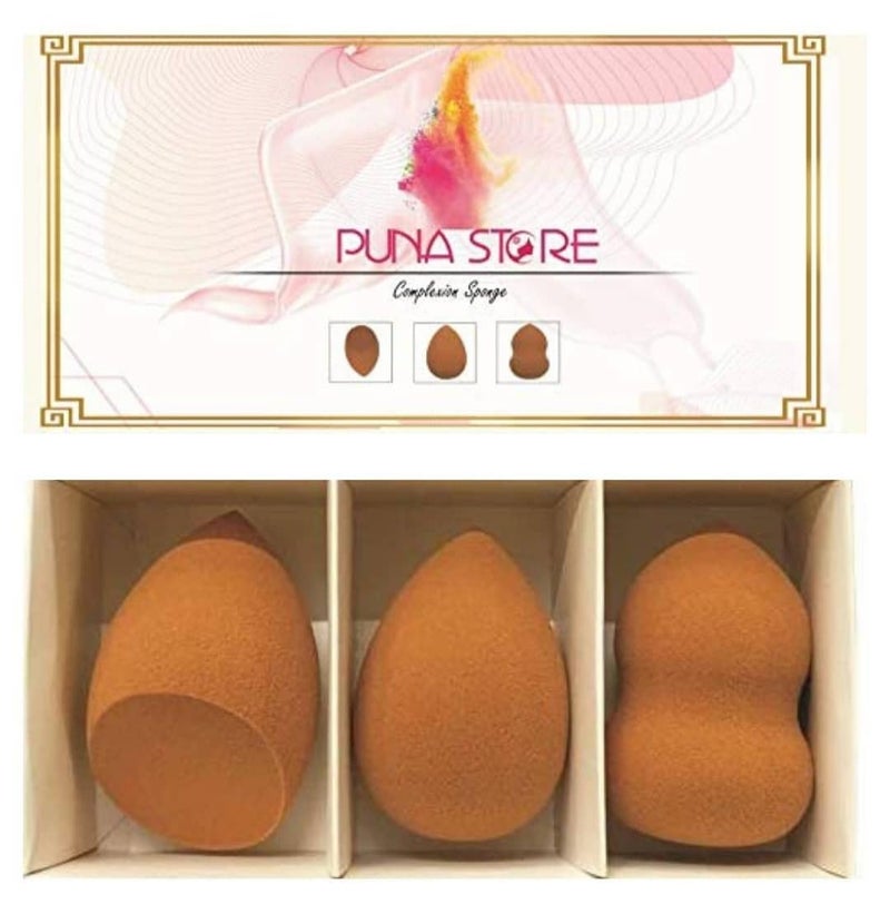 Puna Store Combo Set of 30 Piece Premium Synthetic Makeup Brush Set Bamboo with 3pc Makeup Blender Set Makeup Brush Cleaning Egg Pocket Makeup MirrorCrueltyFree Vegan Brushes - Image 2