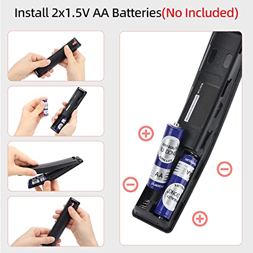 KPDP Universal Remote Control Replacement for Samsung Smart TV Remote All Samsung LED QLED LCD UHD SUHD HDTV 4K 8K 3D Crystal HDR Curved Frame Smart TV, with Netflix, Prime Video, WWW Button - Image 4