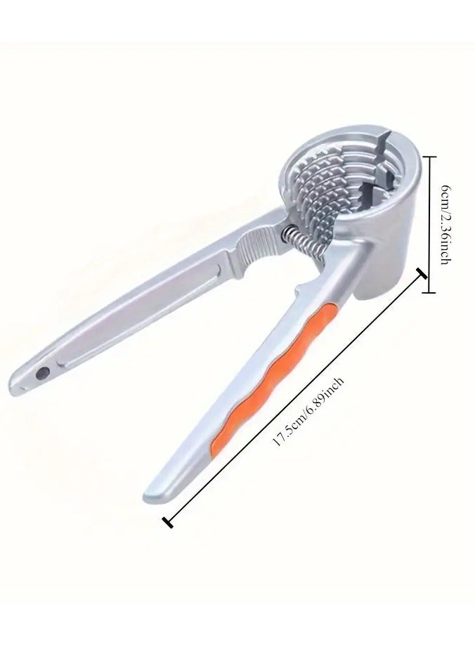 Goolsky 1pc Metal Walnut Cracker Clamp - Multi-Functional Nut Opener Tool for Pecans, Hazelnuts - Durable Household Kitchen Gadget with Non-Slip Handle - Image 4