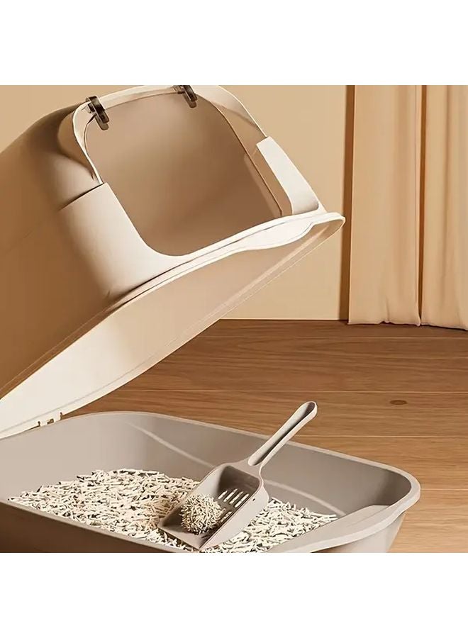 صندوق فضلات ذاتي التنظيف باللون الرمادي الفضائي الداكن مقاوم للروائح لا يتطلب تجريف سهل التنظيف - Image 3