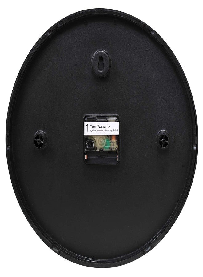 راندم ساعة حائط بلاستيكية عشوائية مع زجاج لتزيين المنزل | ساعة حائط أنيقة وعصرية لغرفة النوم وغرفة المعيشة، لون أزرق مائي متعدد الألوان (12 × 12 بوصة) - Image 5