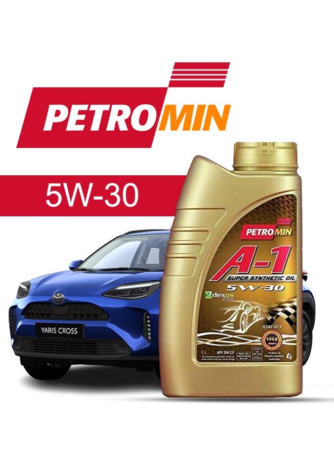 Petromin Engine Oil – For TOYOTA Yaris V4 2024 - 2020, 4 Liter,  5w30 Petromin - With Engine Oil Filter - 2020 2021 2022 2023 2024