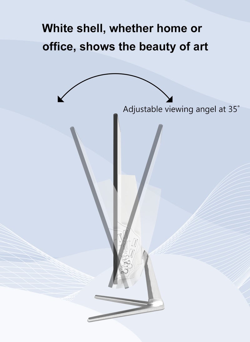 كاول كمبيوتر مكتبي الكل في واحد، 23.8 بوصة، معالج إنتل كور I5 3320M، ذاكرة وصول عشوائي 8 جيجابايت، قرص صلب SSD سعة 256 جيجابايت، مع لوحة مفاتيح وماوس، بلوتوث 4.2، ونظام تشغيل ويندوز 10 برو، كمبيوتر مكتبي الكل في واحد، أبيض KLL2382 english None - Image 5