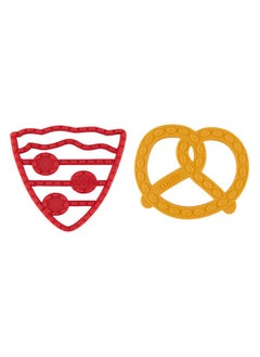 Cudlie 2Pack Food Grade Silicone Teether Bpa Free Fun Food Shapes For Soothing Baby'S Sore Gums  - Image 2