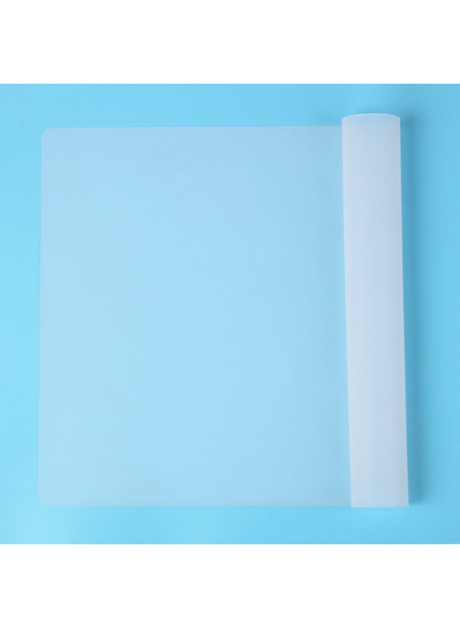 30*40 Silicone Placemat Insulation Western Placemat Student Children Placemat Insulation Silicone Mat Color Printing Pattern Color-Color:Translucent Color-Specifications:30*20cm - Image 1