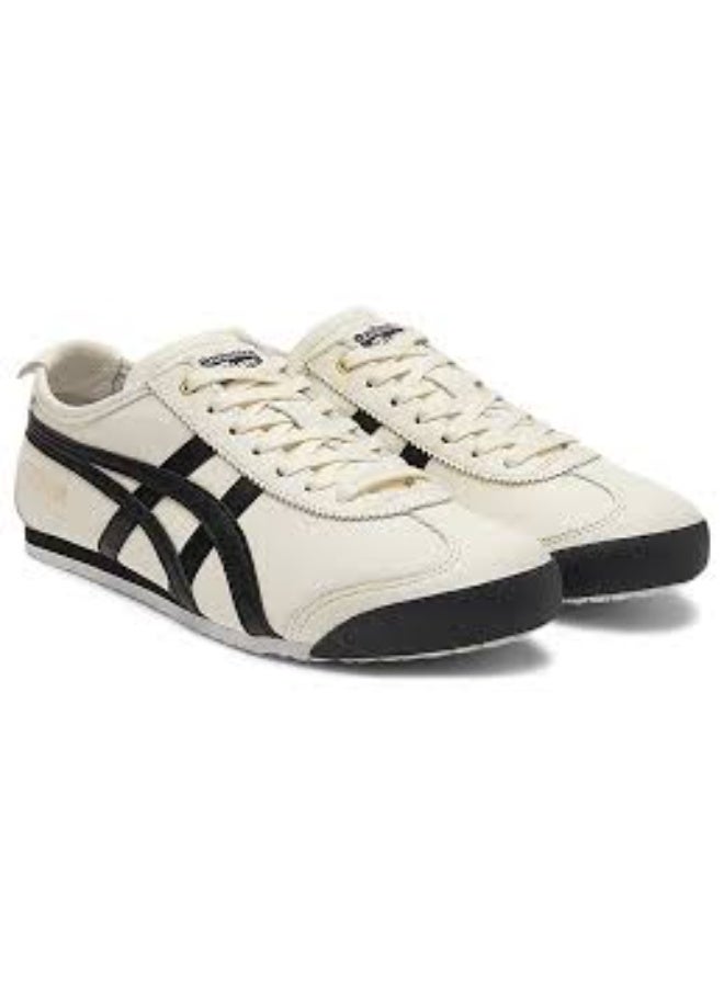 Onitsuka Tiger أوني تسوكا تايجر مكسيكو 66 أبيض بخطوط سوداء مسطحة - Image 3