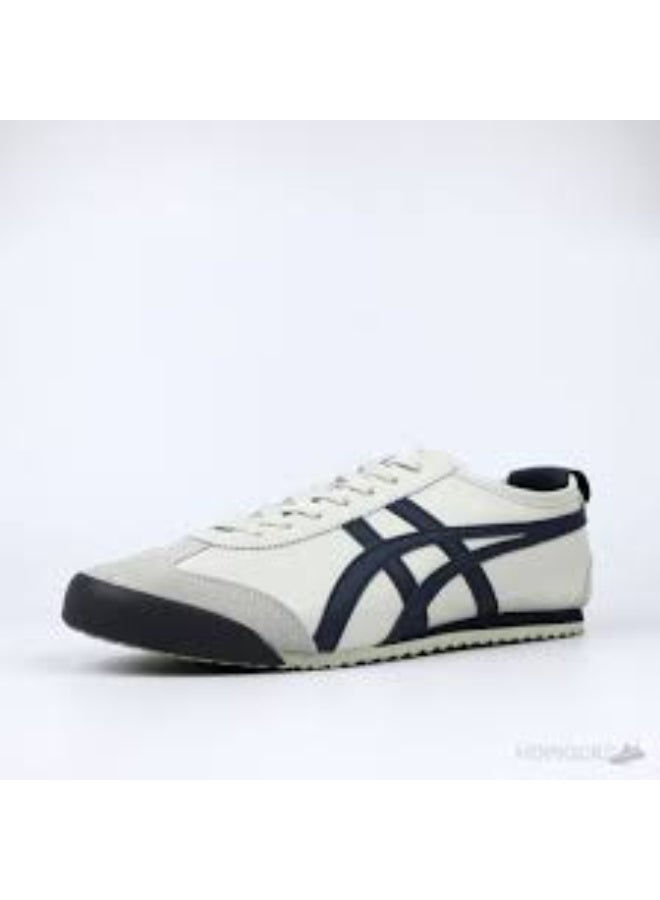 Onitsuka Tiger أوني تسوكا تايجر مكسيكو 66 أبيض بخطوط سوداء مسطحة - Image 2